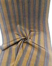 Gold Striped Silk Home Textile Interior Fabrics.