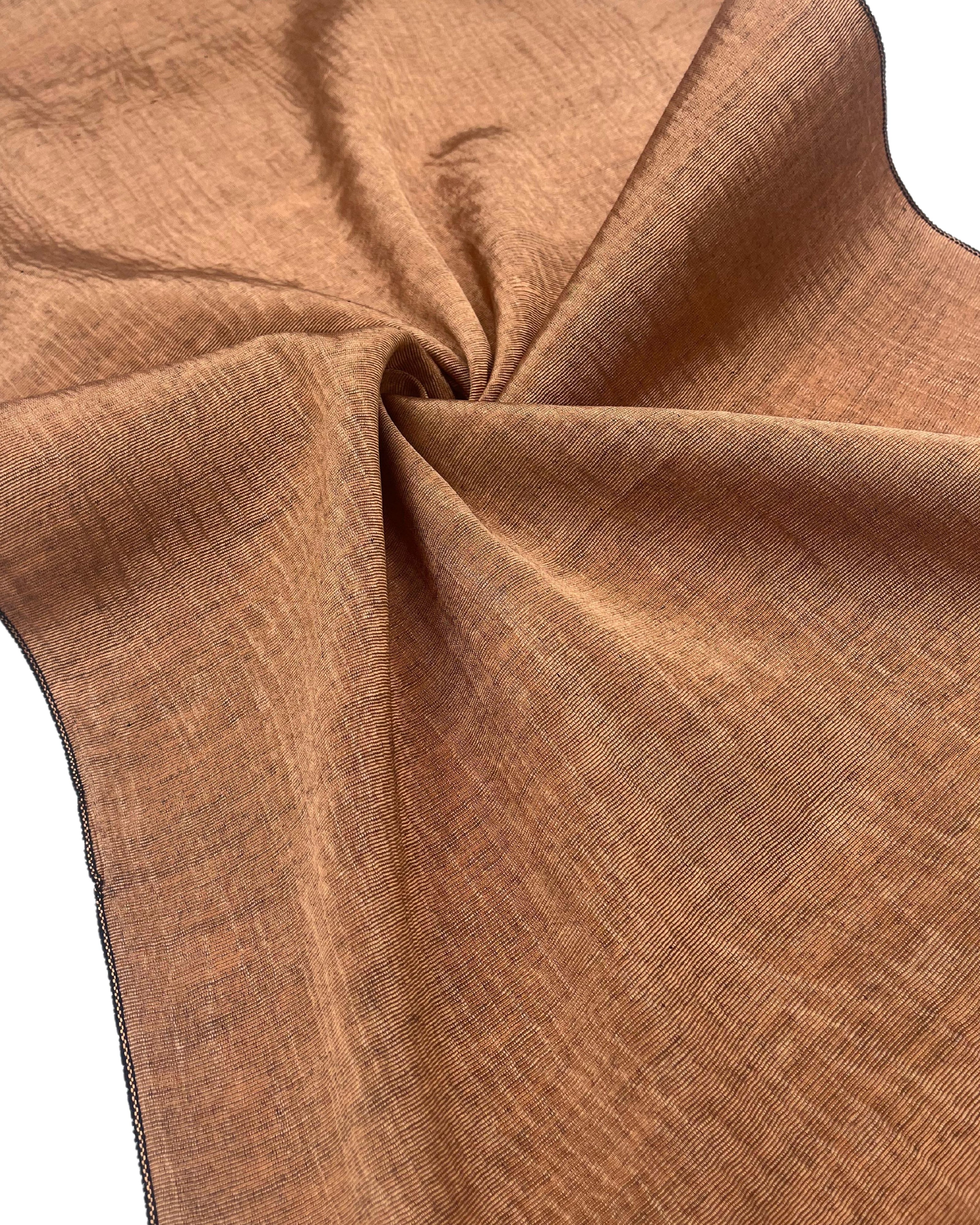Brown Silk Moire Home Textile Interior Fabrics, Watermark Patterns.