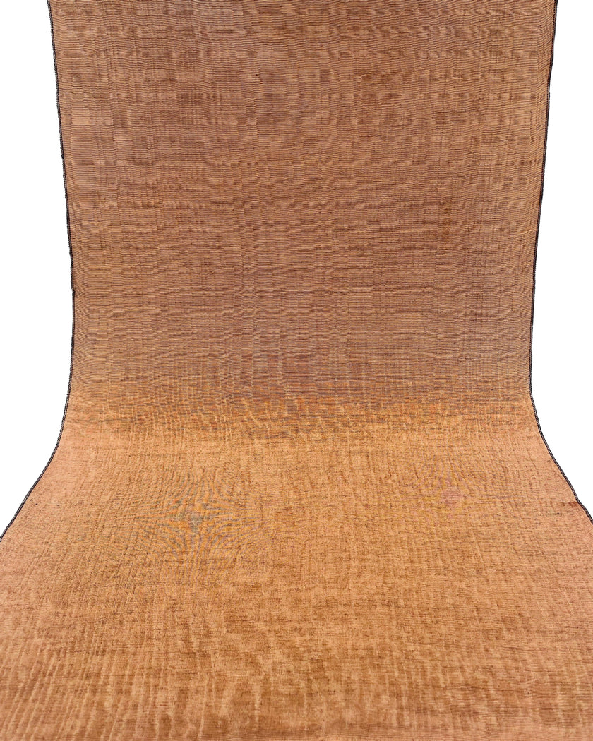 Brown Silk Moire Home Textile Interior Fabrics, Watermark Patterns.
