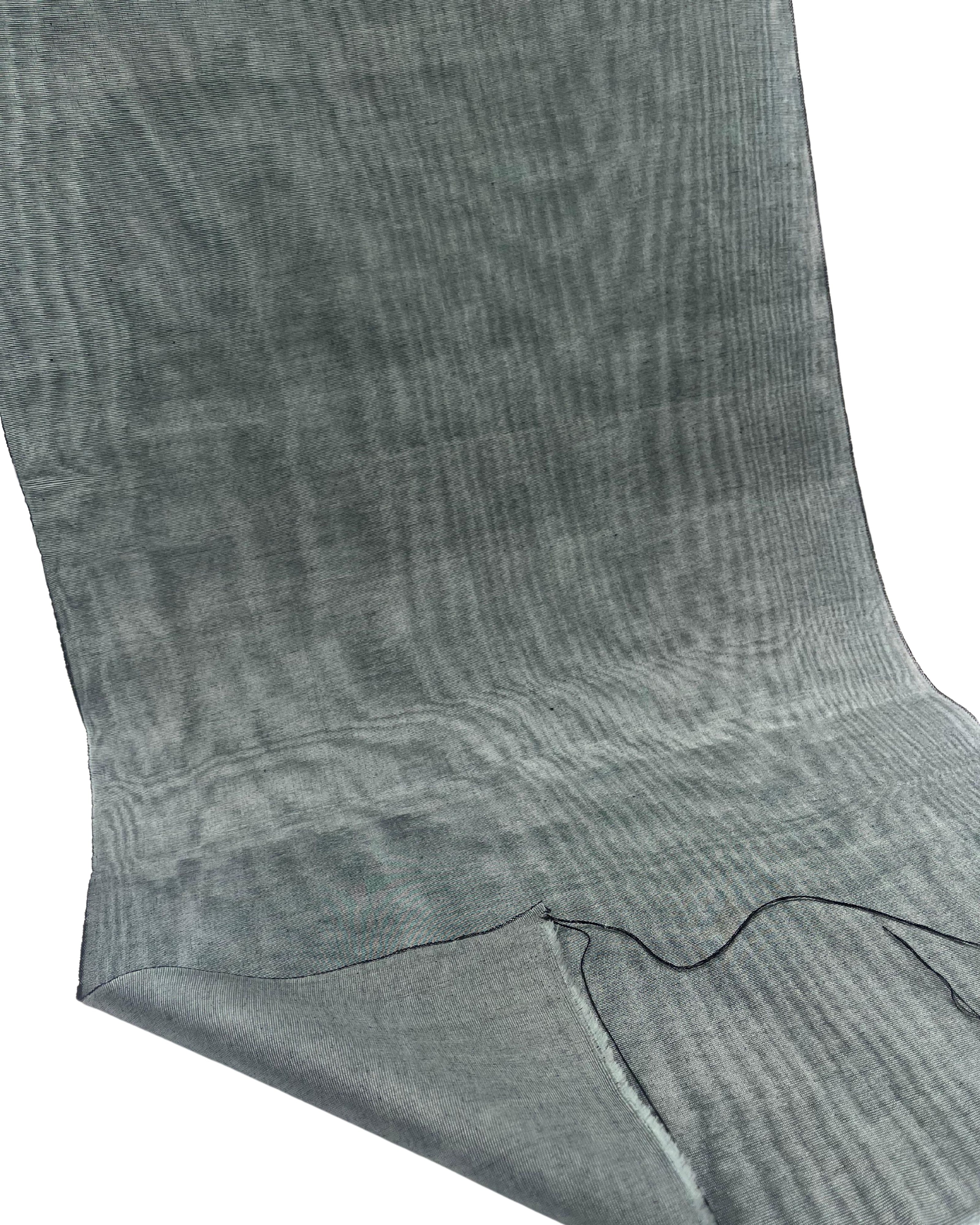 Sage Green Silk Fabric, Moire Silk Fabric, Silk By The Yard. Watermark Pattern.