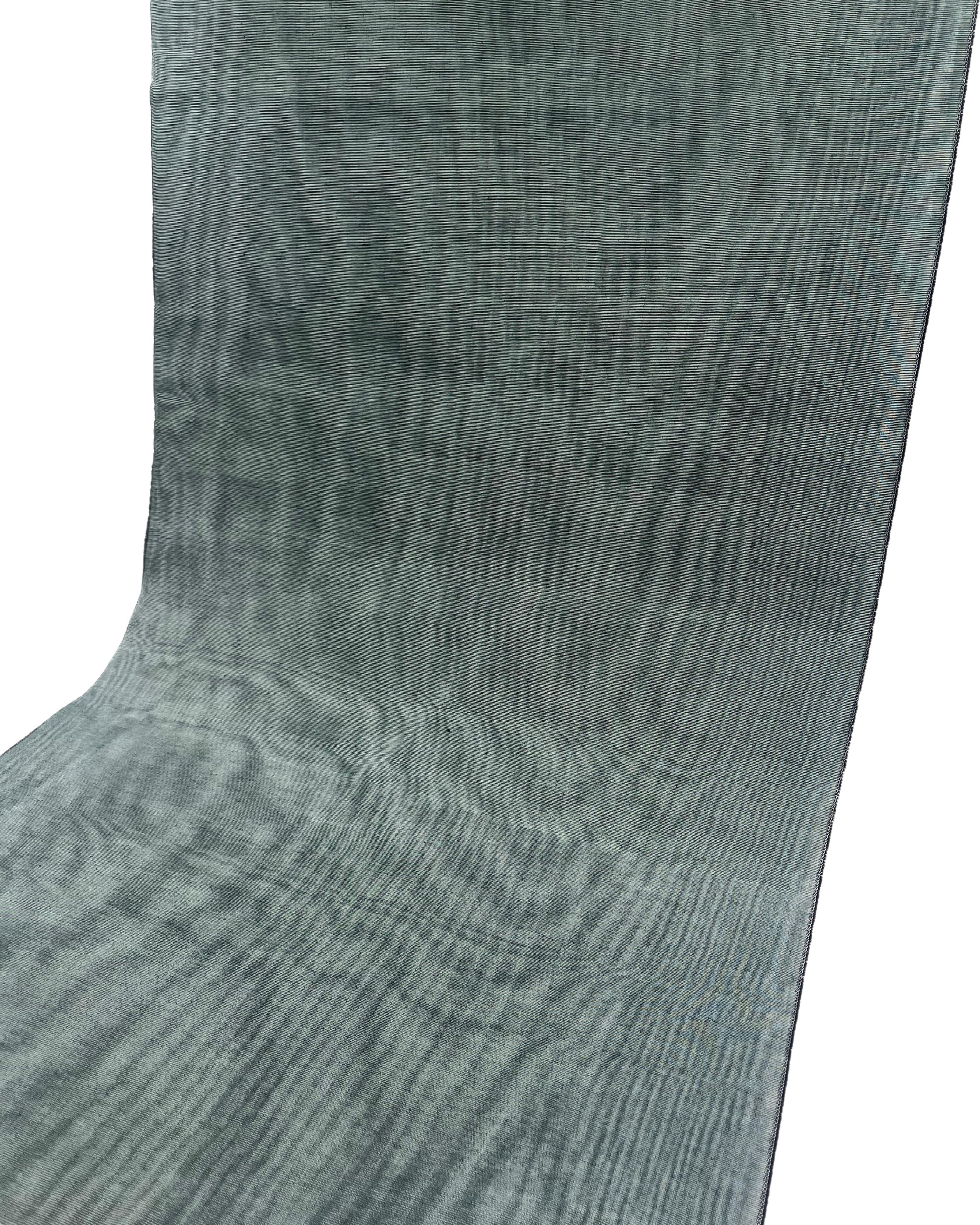 Sage Green Silk Fabric, Moire Silk Fabric, Silk By The Yard. Watermark Pattern.