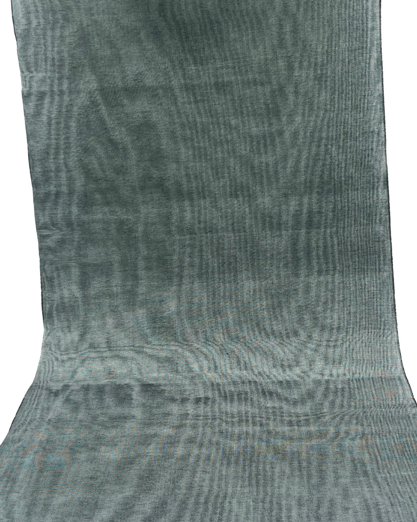 Sage Green Silk Fabric, Moire Silk Fabric, Silk By The Yard. Watermark Pattern.