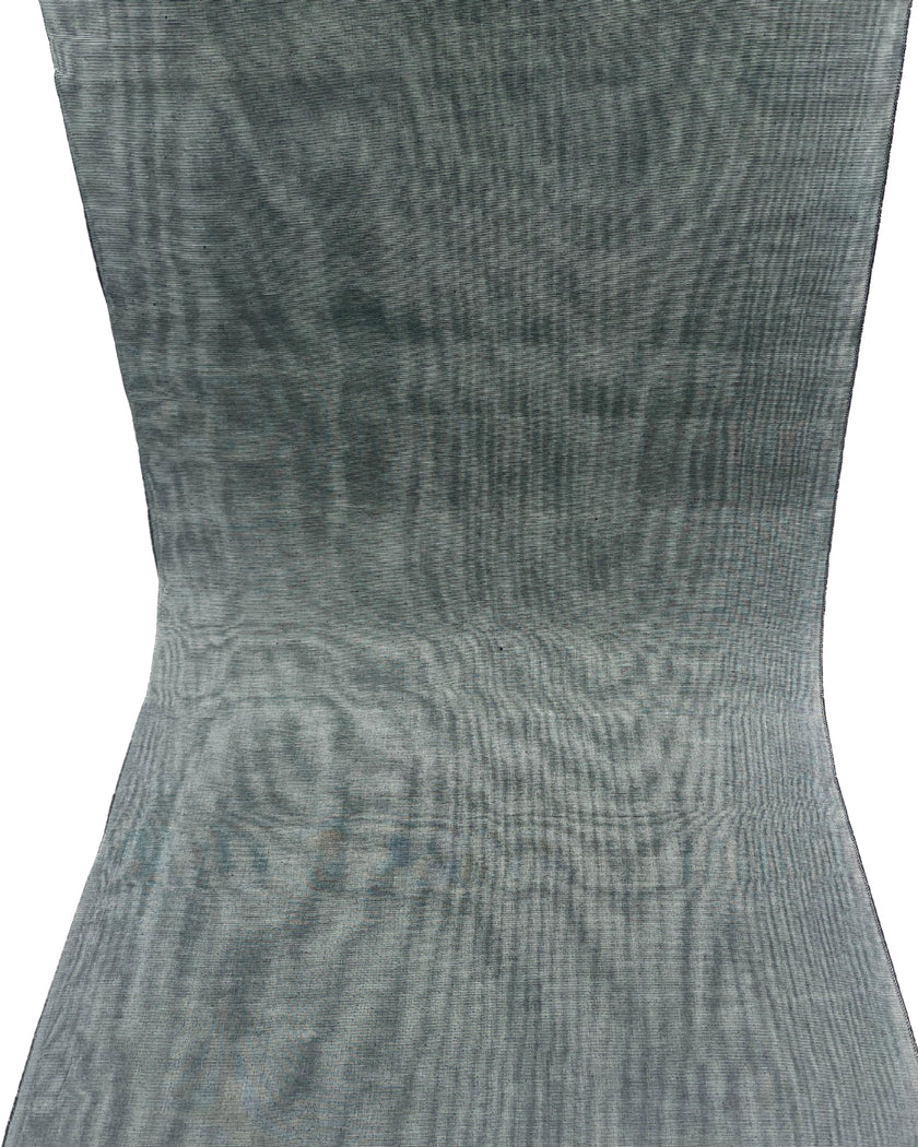 Sage Green Silk Fabric, Moire Silk Fabric, Silk By The Yard. Watermark Pattern.