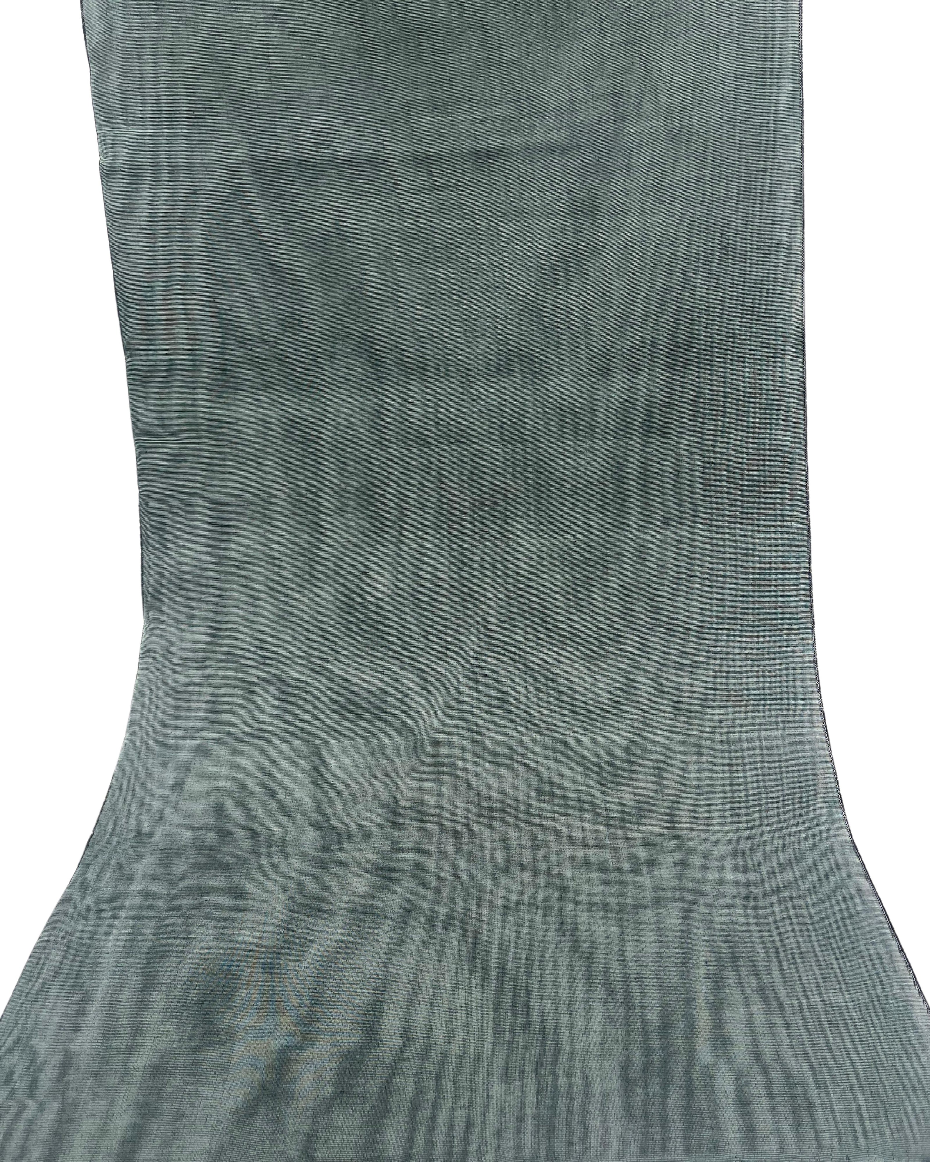 Sage Green Silk Fabric, Moire Silk Fabric, Silk By The Yard. Watermark Pattern.