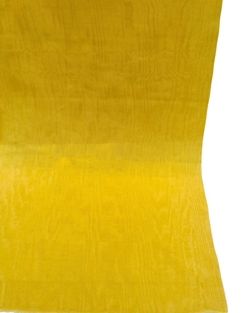 Yellow Silk Home Textile Interior Fabrics Watermark Patterns.