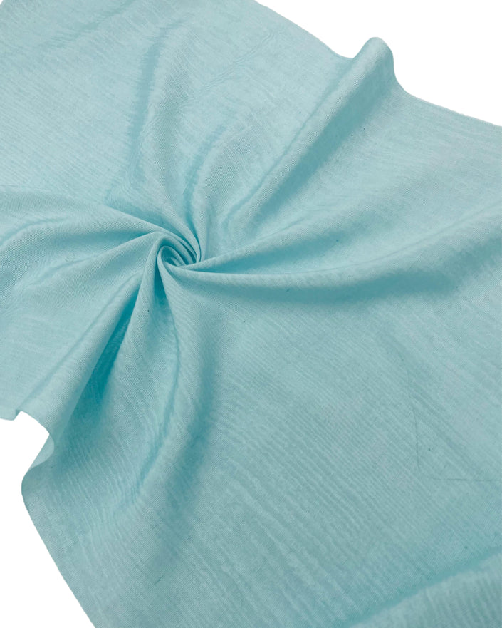 Light Blue Silk Fabric, Moire Silk Fabric, Silk By The Yard. Watermark Pattern.