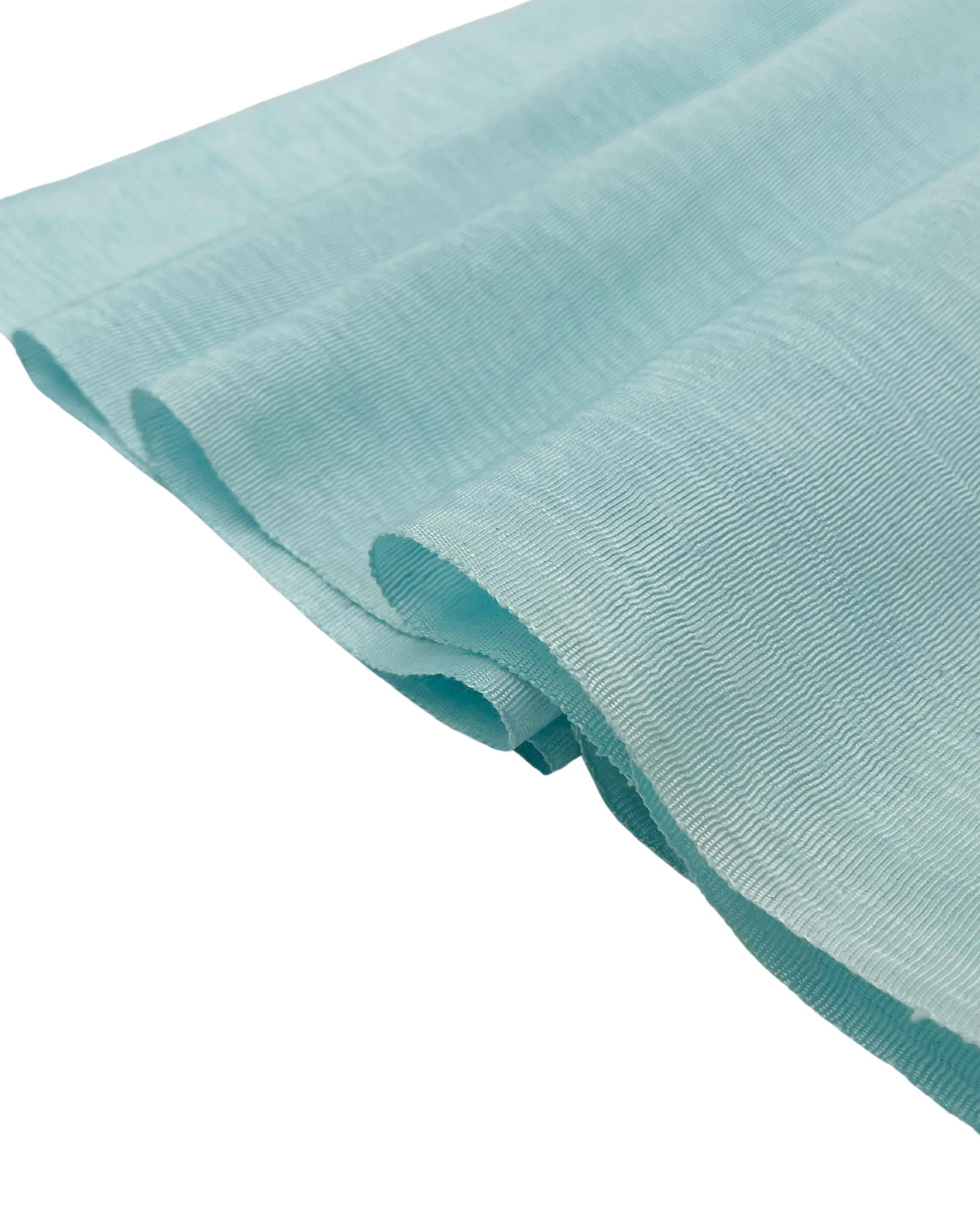 Light Blue Silk Fabric, Moire Silk Fabric, Silk By The Yard. Watermark Pattern.