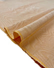 Yellow Silk Fabric, Moire Silk Fabric, Silk By The Yard. Watermark Pattern.