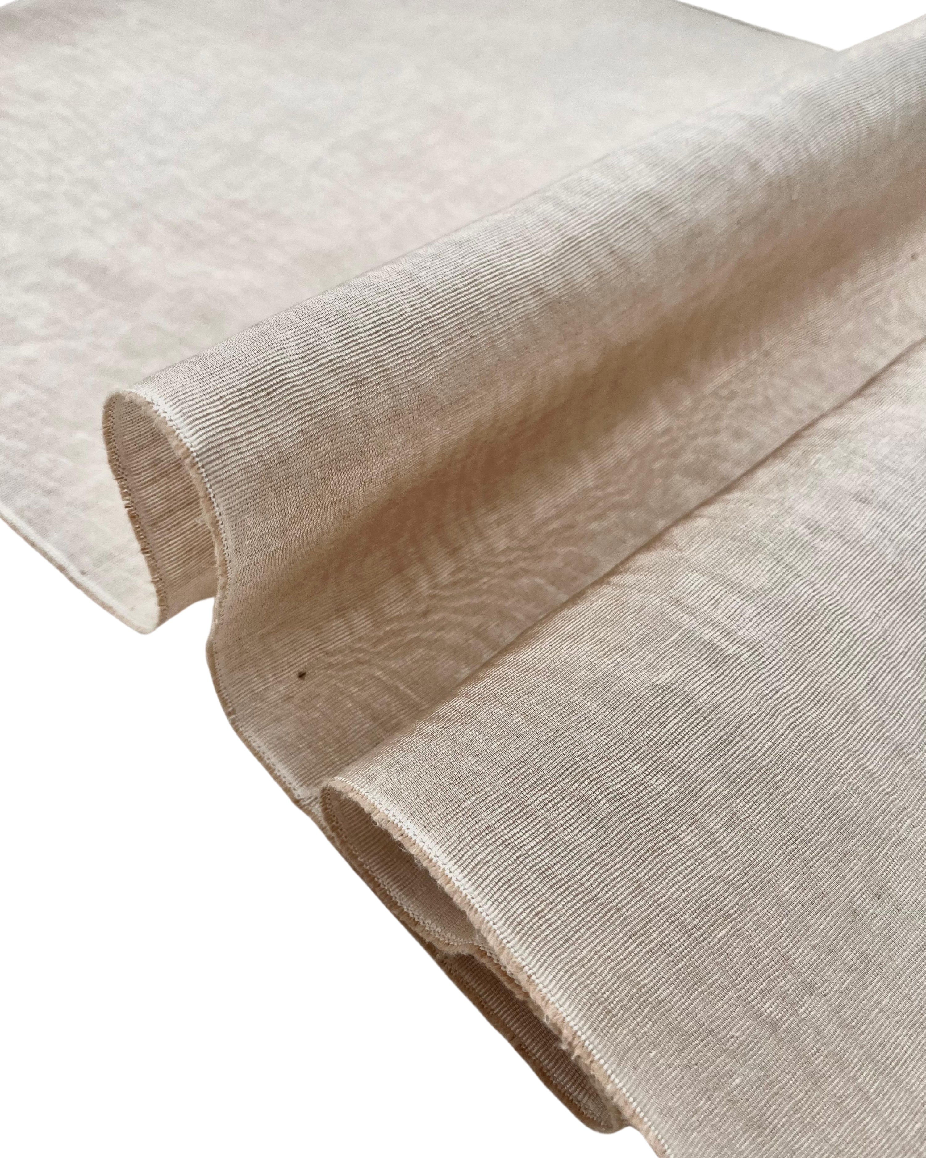 Sand Beige Colour Silk Moire Home Textile Interior Fabrics, Watermark Pattern.