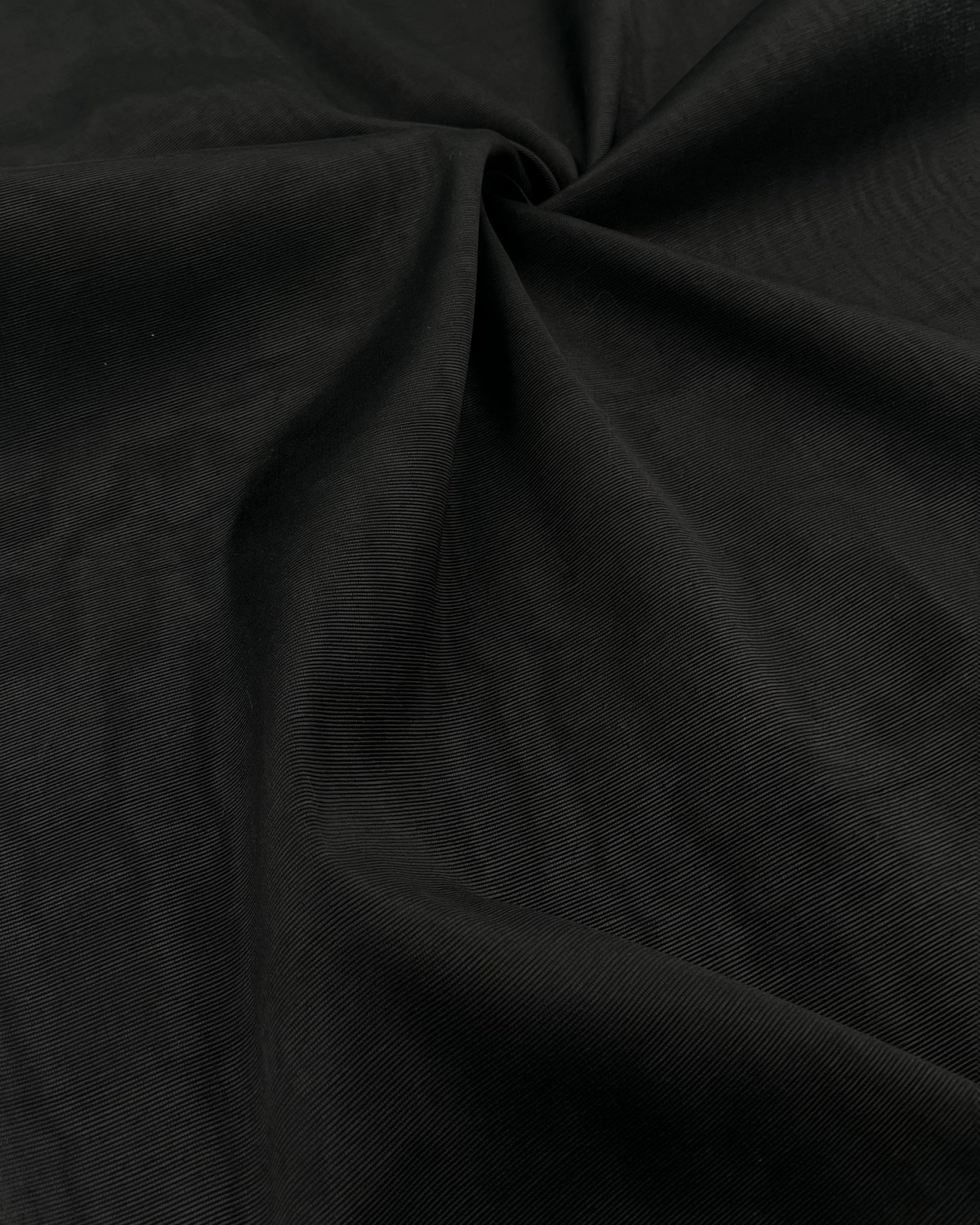 Black Silk Fabric, Moire Silk Fabric, Silk By The Yard. Watermark Pattern.