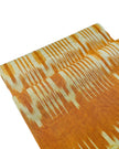 Ikat Yellow Striped Silk Home Textile Interior Fabrics Moire, Watermark Pattern.