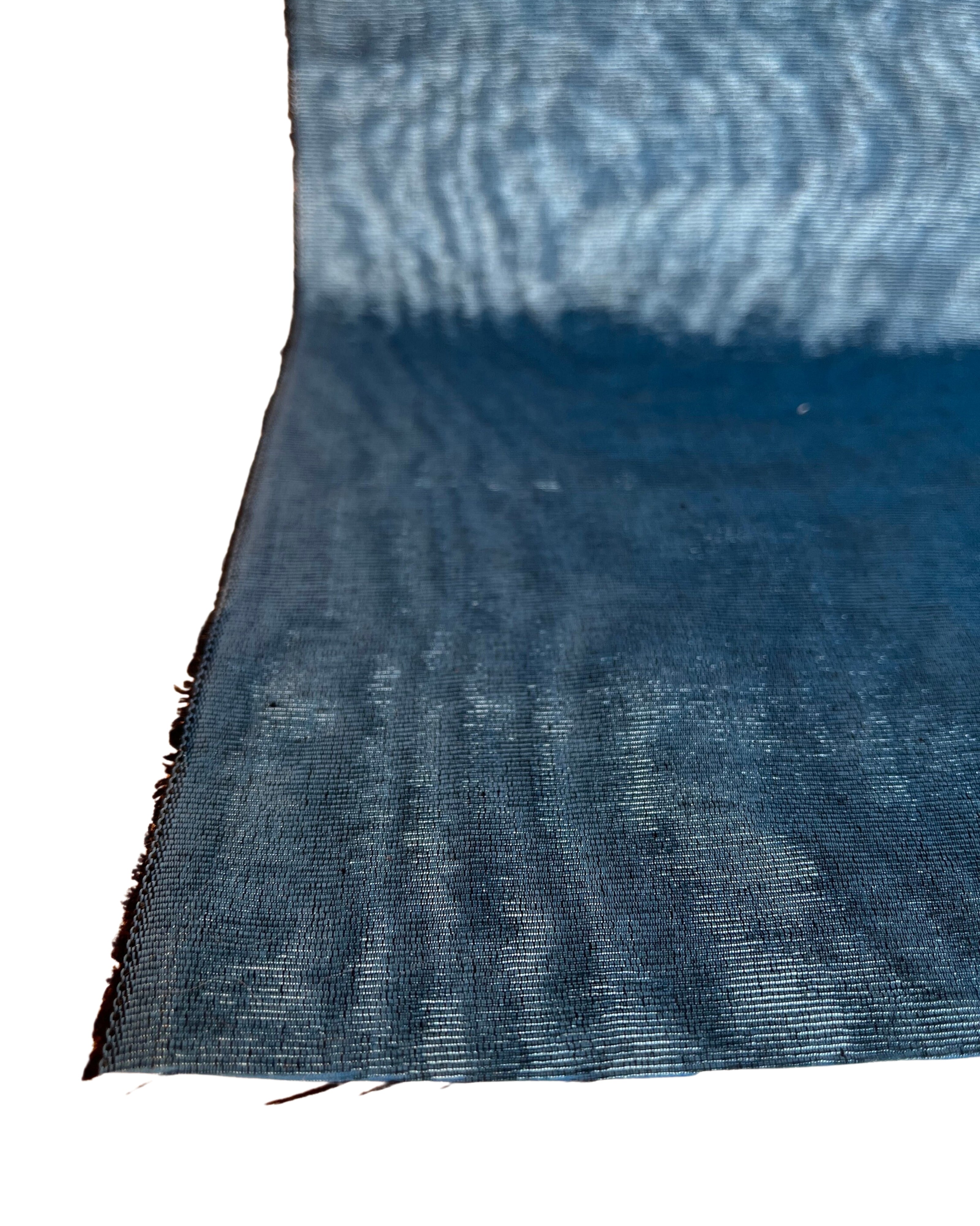Swiss Blue Silk Home Textile Interior Fabrics Watermark Patterns.