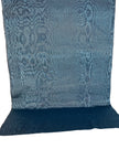 Swiss Blue Silk Home Textile Interior Fabrics Watermark Patterns.
