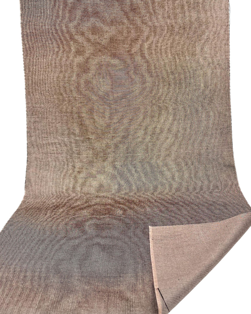 Light Brown Silk Moire Home Textile Interior Fabrics Watermark Pattern.