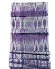 Rembourrage luxueux en soie à rayures Ikat bleues pour tête de lit ottoman, tissus d'intérieur pour textiles de maison : housses d'oreiller, motifs inspirés du kimono, motifs en filigrane.