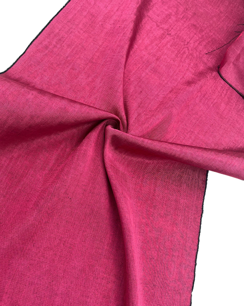 Pink Silk Moire Home Textile Interior Fabrics, Watermark Pattern.