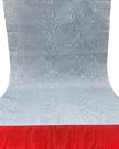 Light Blue Silk Fabric, Moire Silk Fabric, Silk By The Yard. Watermark Pattern.