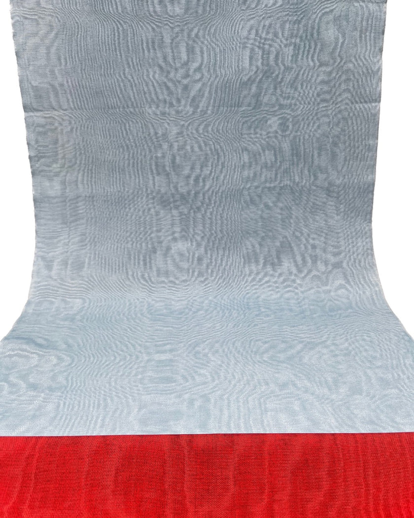 Light Blue Silk Fabric, Moire Silk Fabric, Silk By The Yard. Watermark Pattern.
