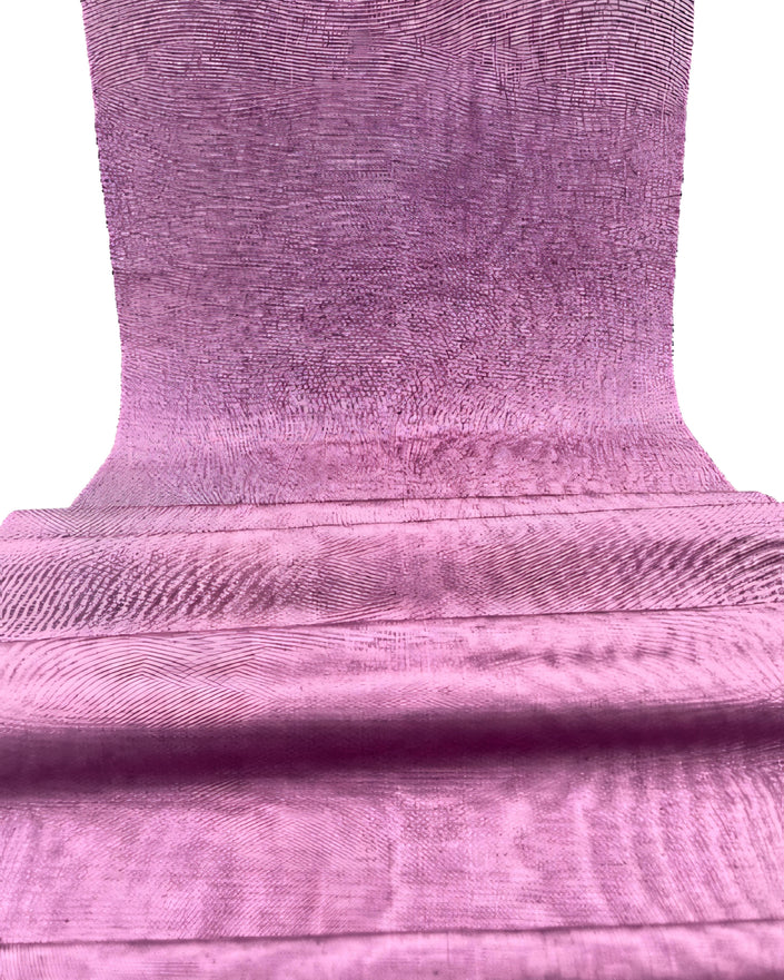 Pink Silk Fabric, Moire Silk Fabric, Silk By The Yard. Watermark Pattern.