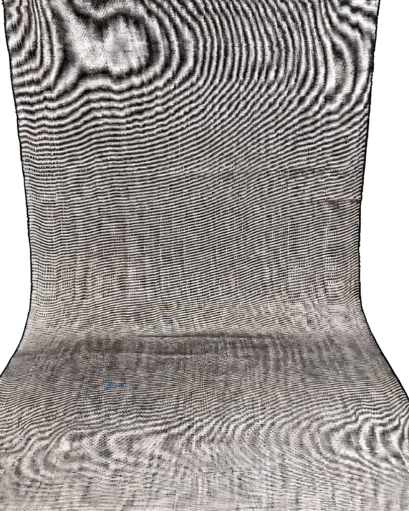 Silver Gray Silk Fabric, Moire Silk Fabric, Silk By The Yard. Watermark Pattern.