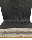 Black Silk Fabric, Moire Silk Fabric, Silk By The Yard. Watermark Pattern.