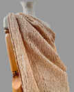 Camel Unique Natural Sheer, Textured Cotton Linen Mix Special Fabrics.