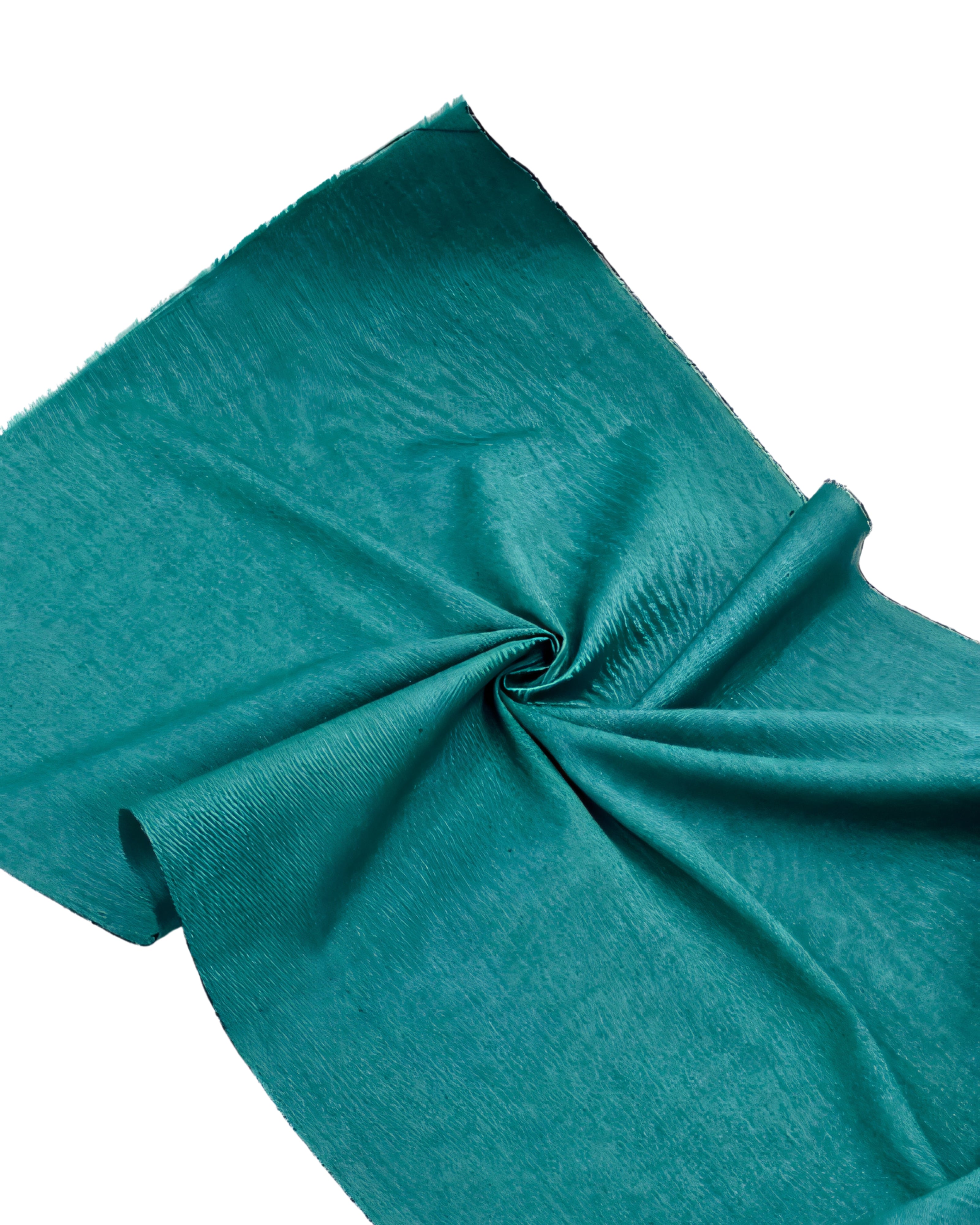 Green Moire Silk Home Textile Interior Fabrics, Watermark Pattern.