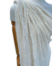 Ivory White Textured Linen Fabric By The Yard Natural Fabrics.