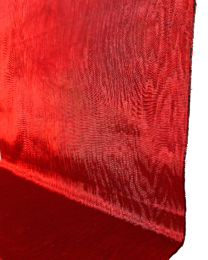 Red Silk Fabric, Moire Silk Fabric, Silk By The Yard. Watermark Pattern.