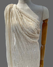 Ivory White Textured Linen Fabric By The Yard Natural Fabrics.