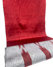 Red Silk Fabric, Moire Silk Fabric, Silk By The Yard. Watermark Pattern.