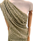 Green Textured Linen Fabric By The Yard Natural Fabrics.
