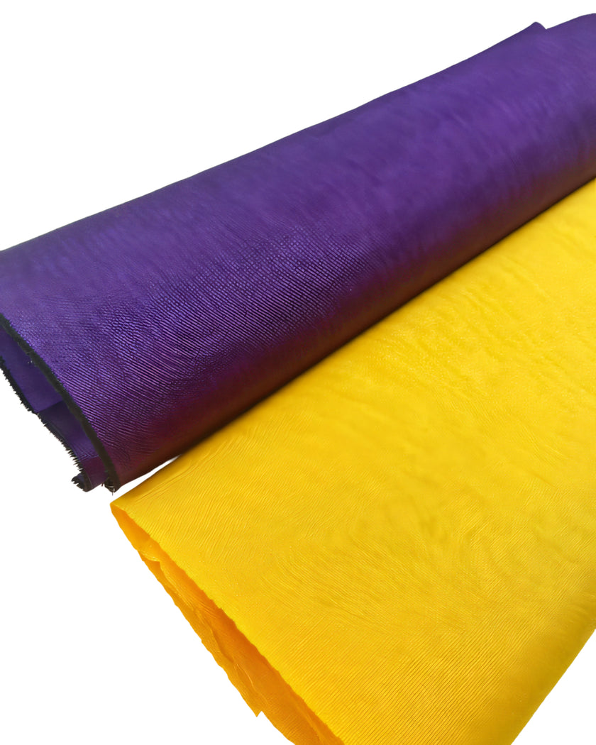 Purple Colour Silk Moire Home Textile Interior Fabrics, Watermark Pattern.