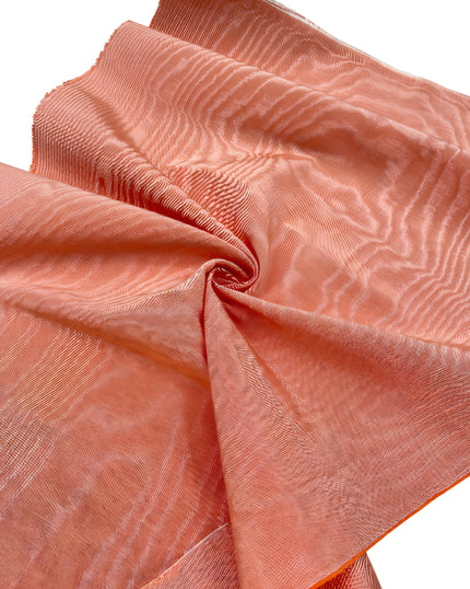 Salmon Colour Home Textile Interior Fabrics, Watermark Pattern.