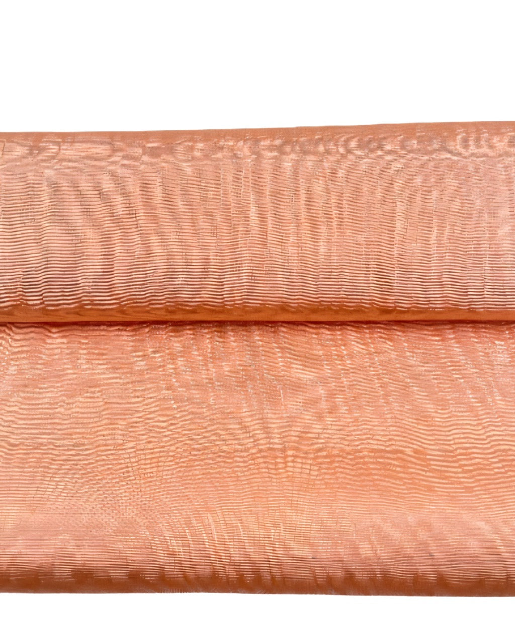Peach Fuzz Silk Fabric, Moire Silk Fabric, Silk By The Yard. Watermark Pattern.