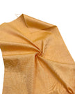 Yellow Silk Fabric, Moire Silk Fabric, Silk By The Yard. Watermark Pattern.