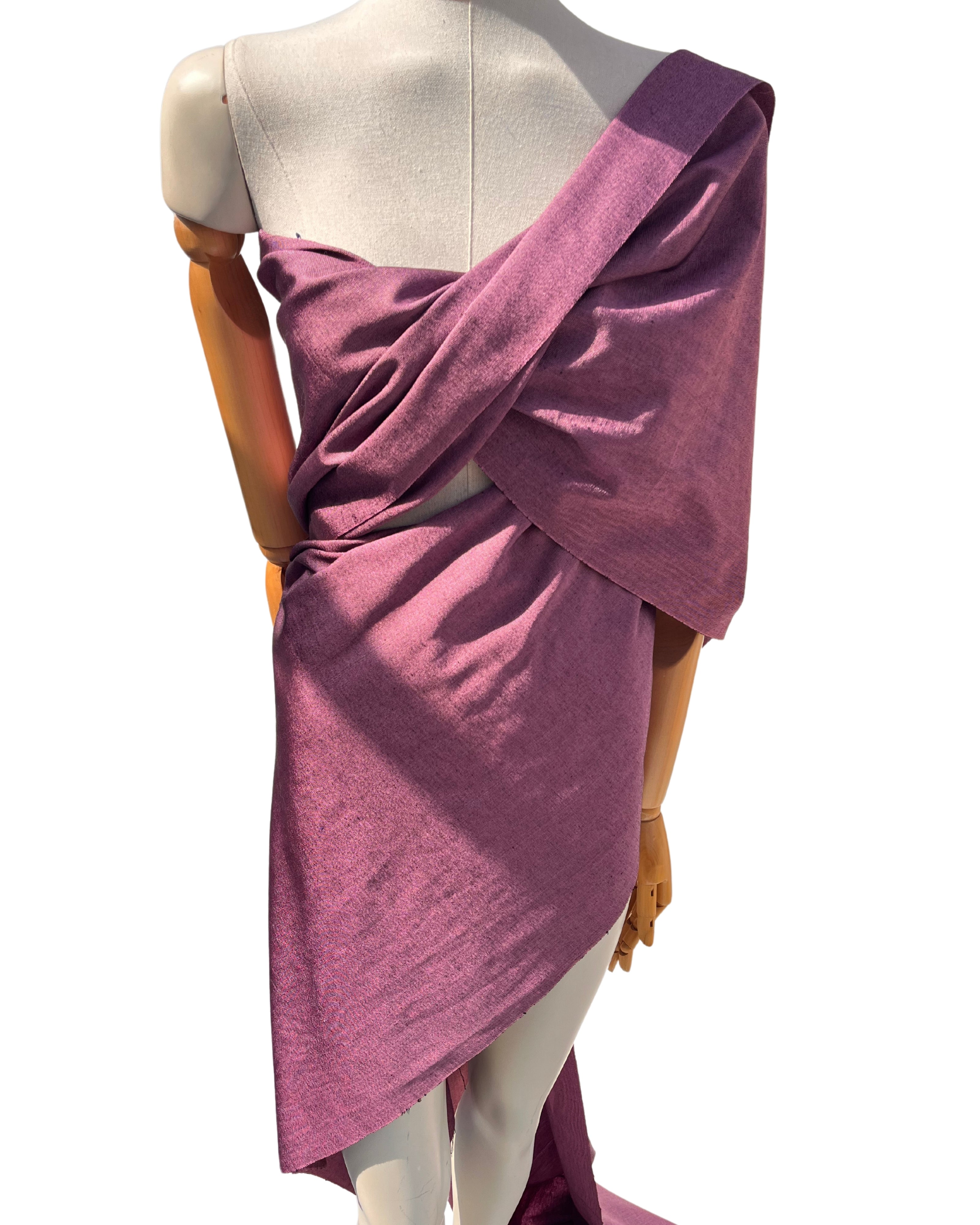 Pink Silk Fabric, Moire Silk Fabric, Silk By The Yard. Watermark Pattern.