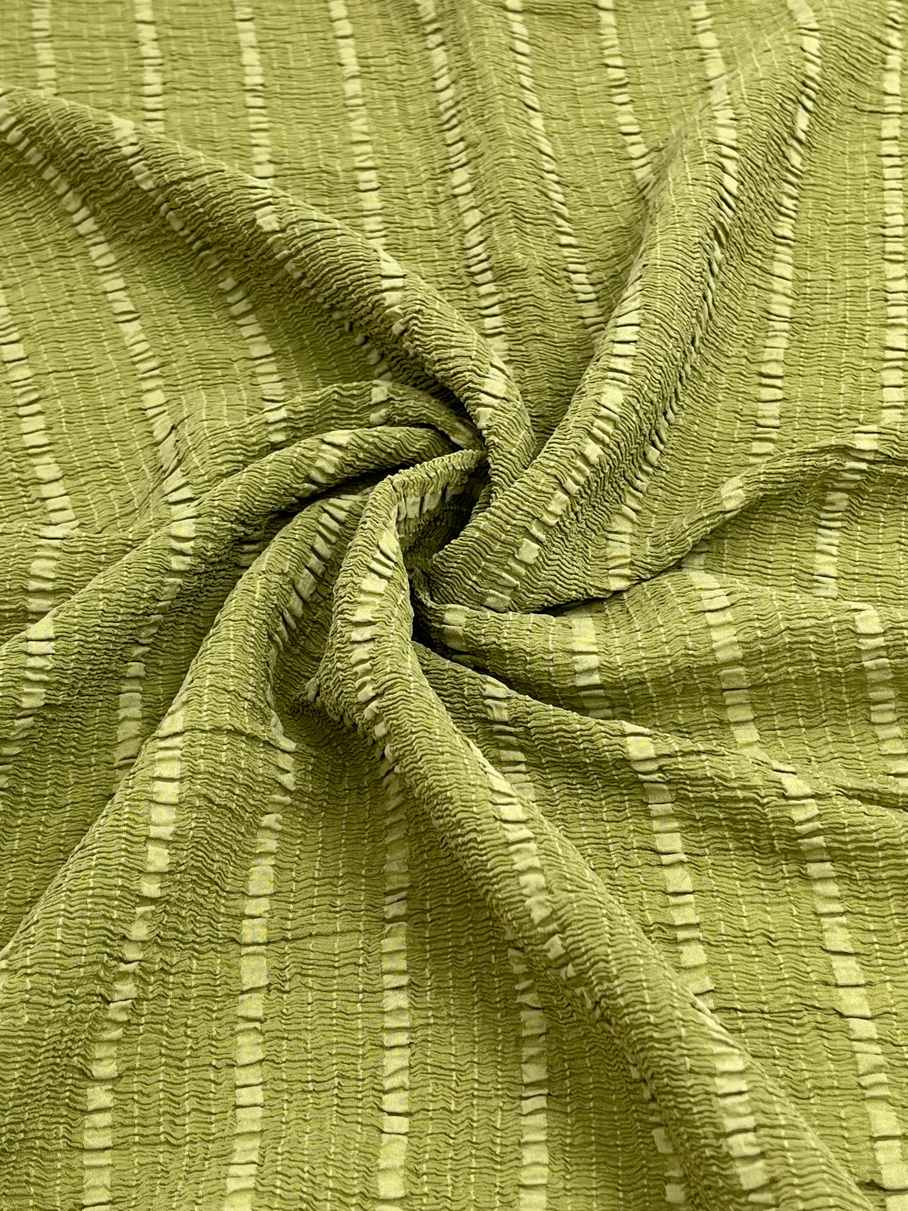 Stretchy Silk, Crinkle Silk.