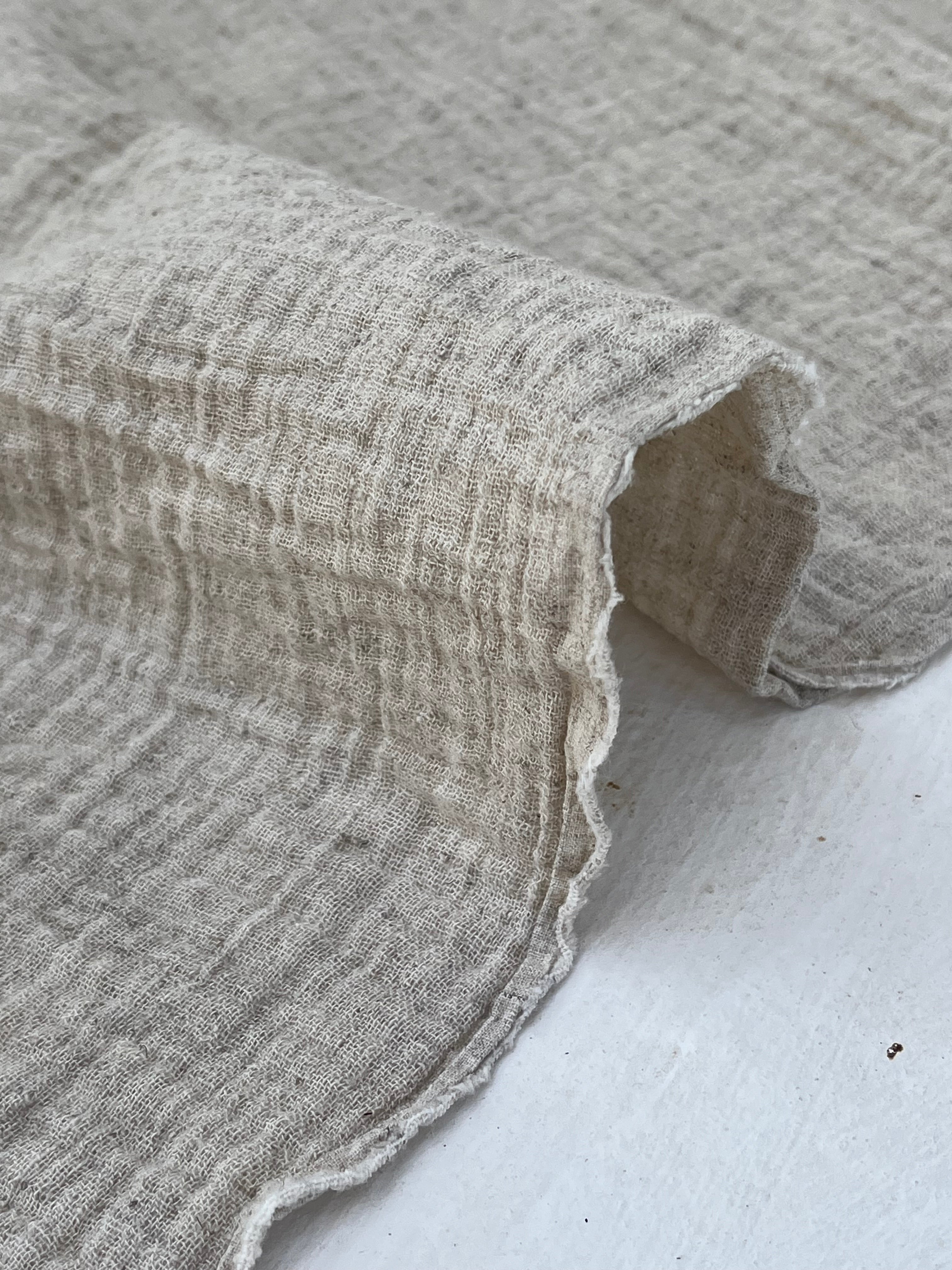 Linen Muslin Fabric. - Organic Muslin Fabric - Baby Cotton Muslin -