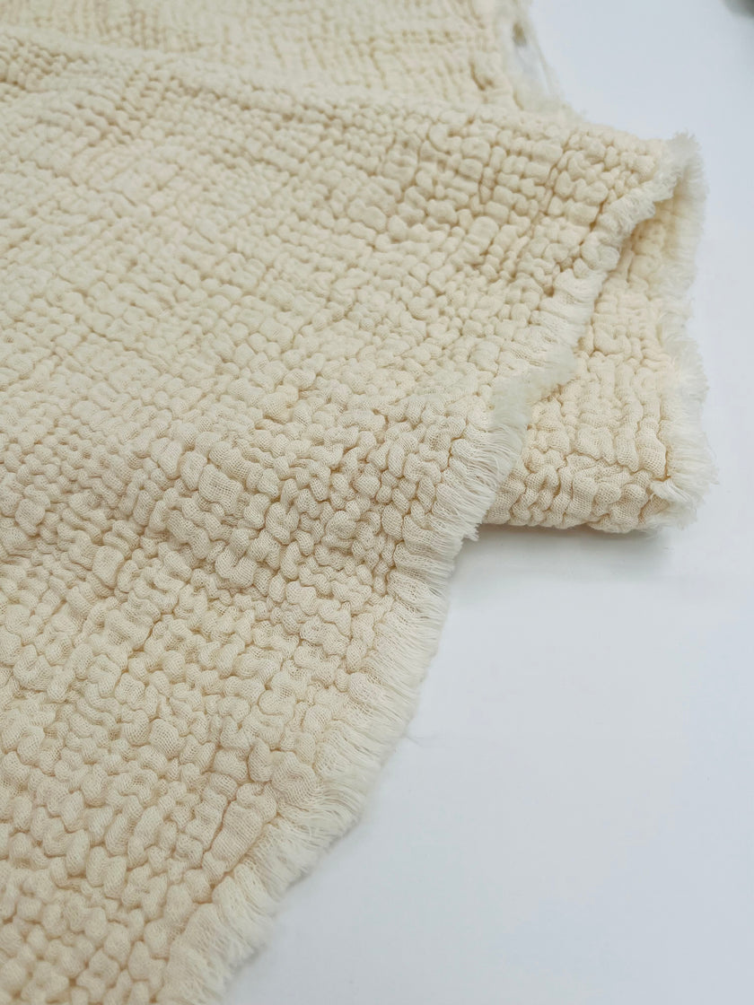 Tissu mousseline par cour - Tissu mousseline biologique - Mousseline de coton pour bébé - Tissu gaze 4 couches par mètre, 180 CM DE LARGEUR. Couverture nouveau-né.
