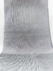 Silver Gray Silk Fabric, Moire Silk Fabric, Silk By The Yard. Watermark Pattern.