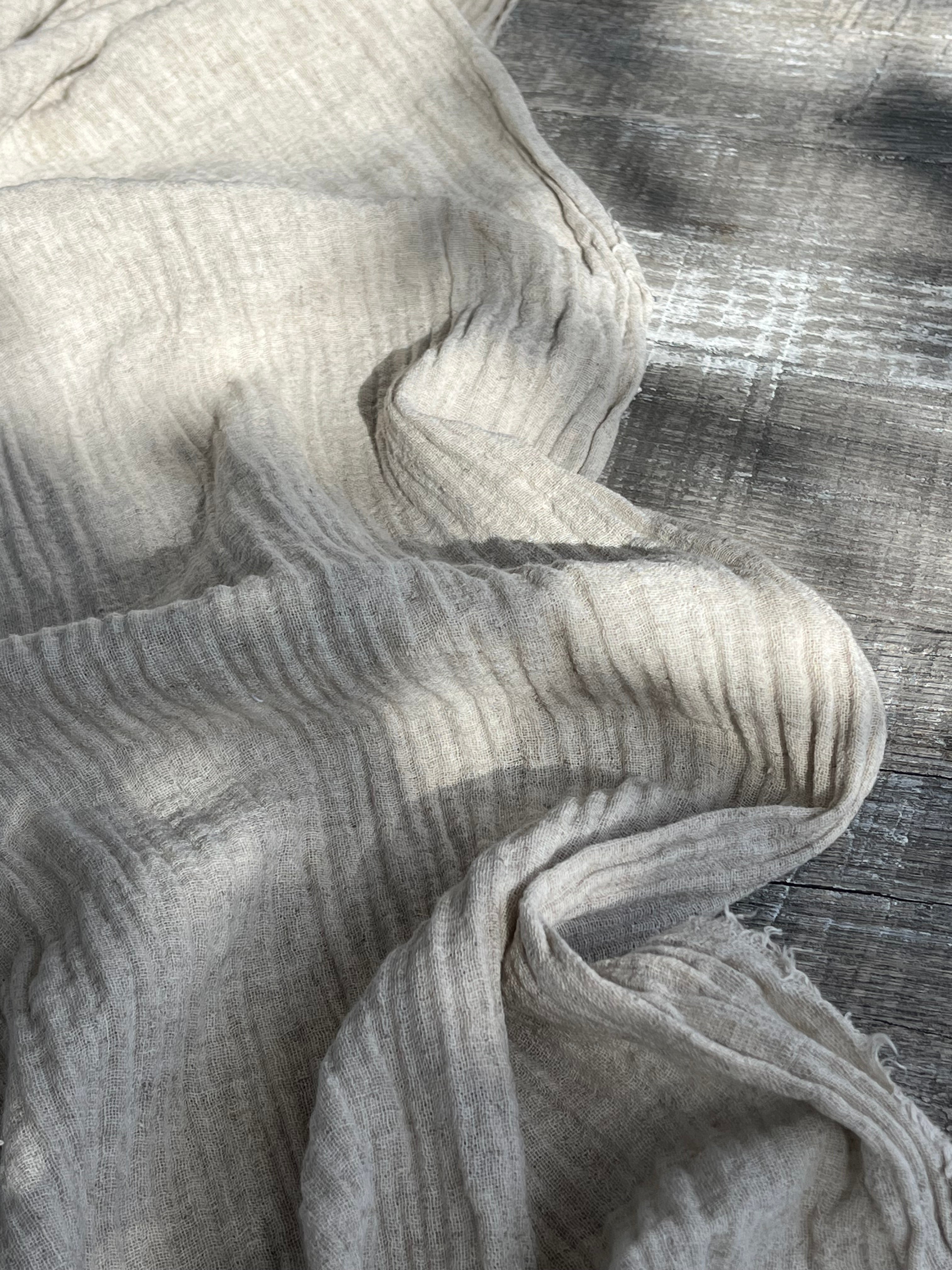 Linen Muslin Fabric. - Organic Muslin Fabric - Baby Cotton Muslin -