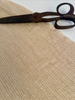 Thick Double-Face Ribbed Organic Cotton Fabric – Undyed Natural.
