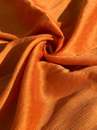 Orange Colour Silk By The Yard, Crinkle Silk.