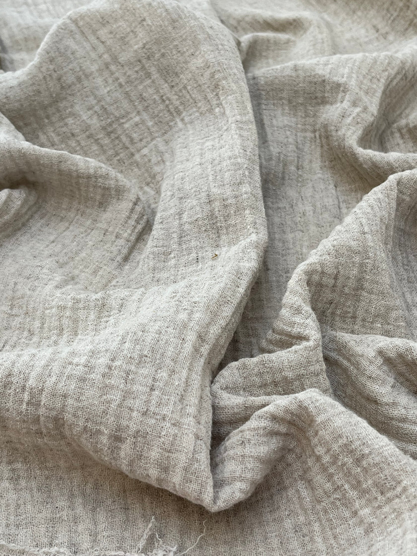 Linen Muslin Fabric. - Organic Muslin Fabric - Baby Cotton Muslin -
