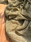 Green Textured Linen Fabric By The Yard Natural Fabrics.