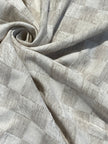 Natural Check Pattern Hemp-Cotton Fabric – 210 GSM