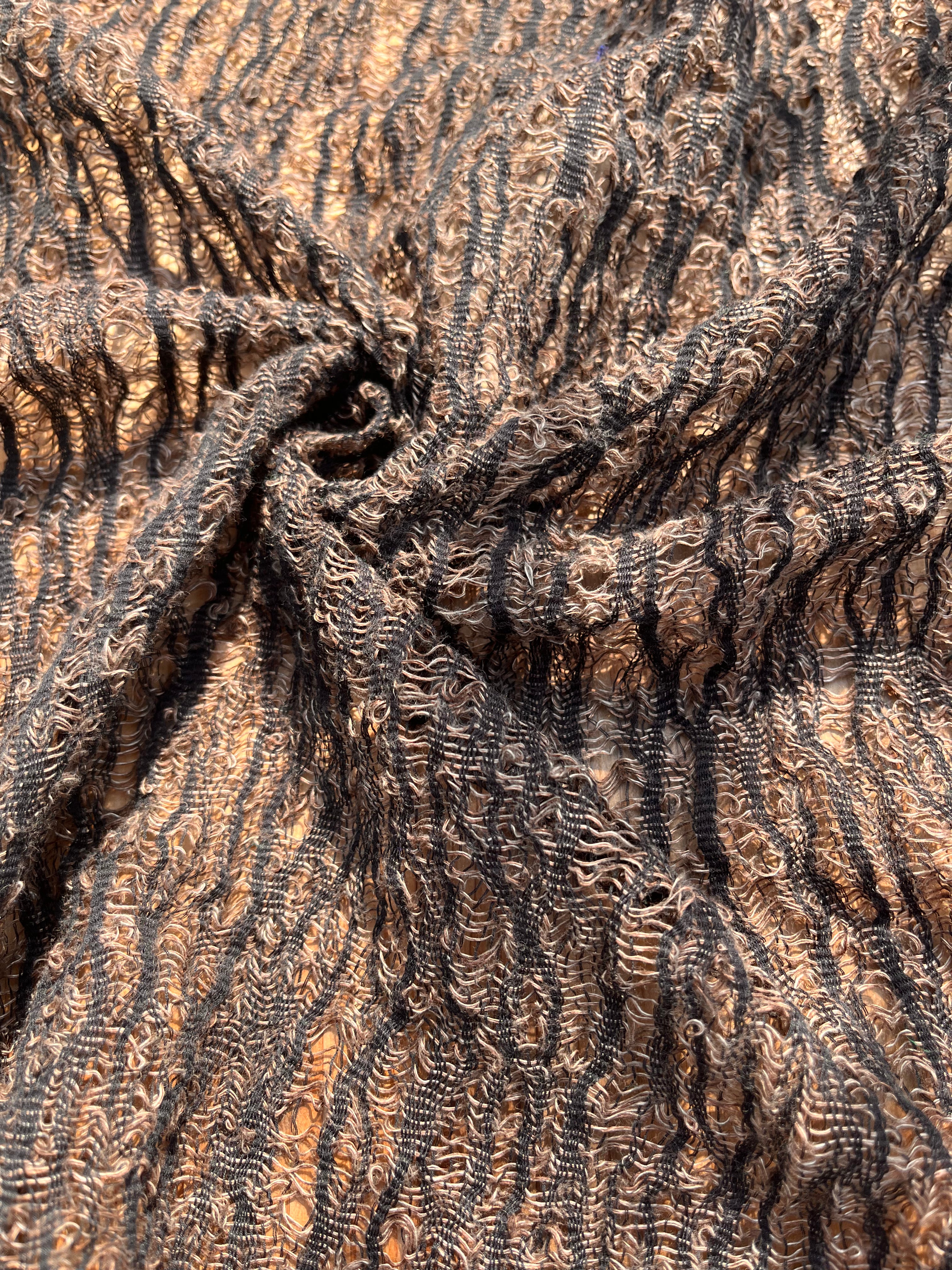 Brown Linen Textured Linen Fabric By The Yard Natural Fabrics.