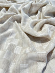Natural Check Pattern Hemp-Cotton Fabric – 210 GSM
