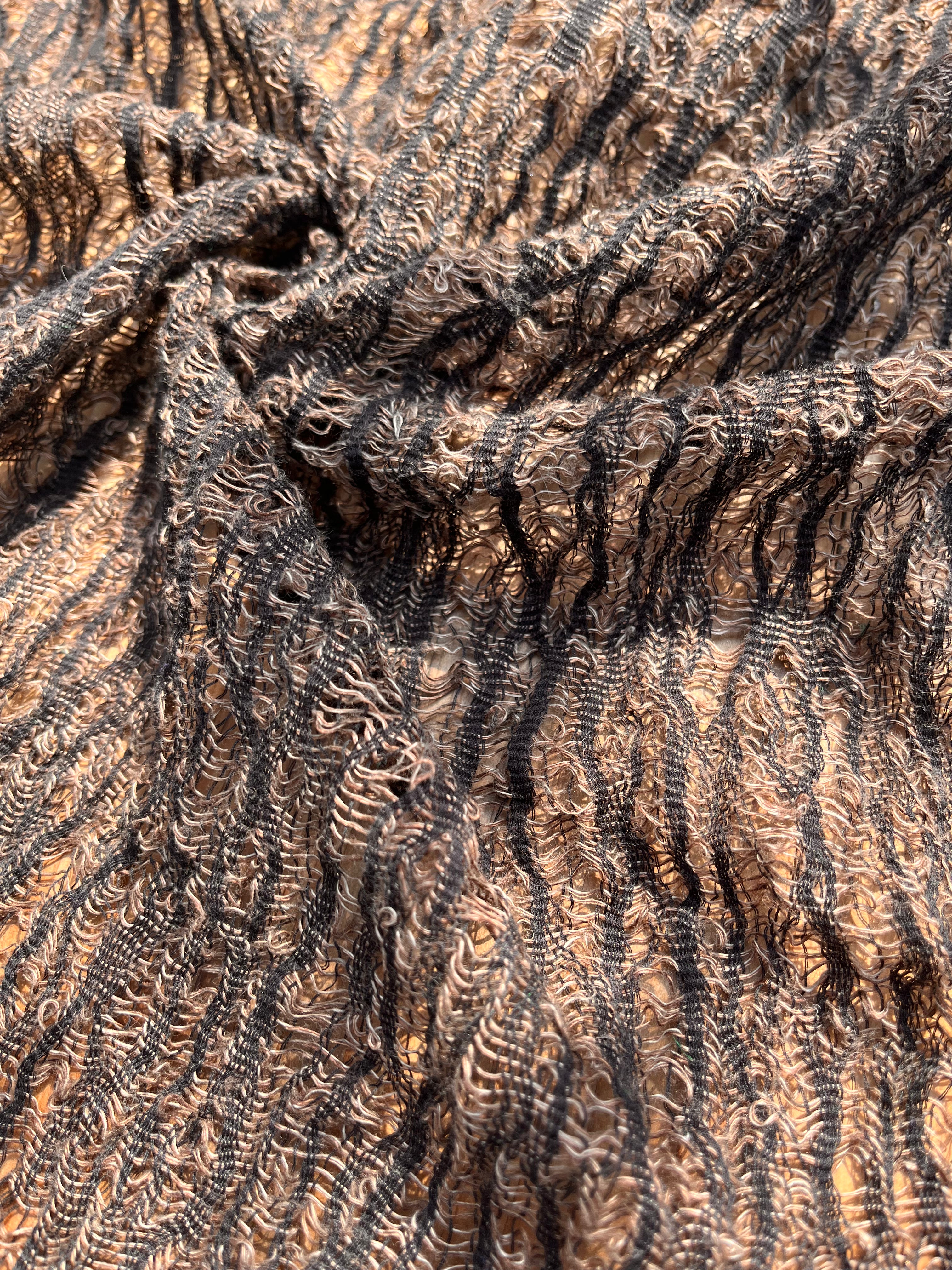 Brown Linen Textured Linen Fabric By The Yard Natural Fabrics.